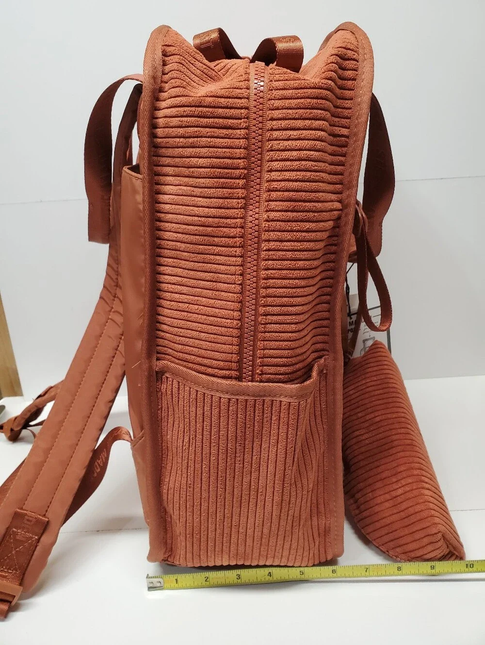 Steve Madden Men's Quilted Copper Backpack with Detachable Pouch